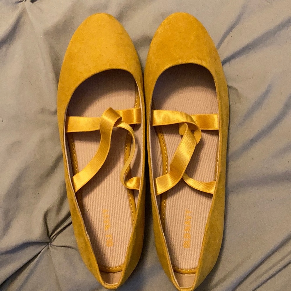 Yellow Gold Ballet Slippers